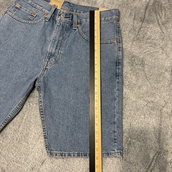 NWT Levi's 505 Regular Denim Shorts Men W32 Blue Straight Leg Jean Shorts - Picture 9 of 13